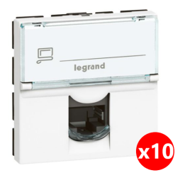 Legrand Mosaic - Prise RJ45 Cat. 6 FTP - 076565x10