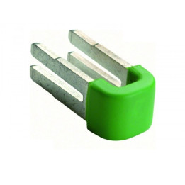 Hager - 10 Cavalier pont bornier terre sans vis - Réf : KN99E