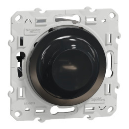 Schneider - Variateur de lumière universel Odace - 2/3 fils - Anthracite - Réf : S540519