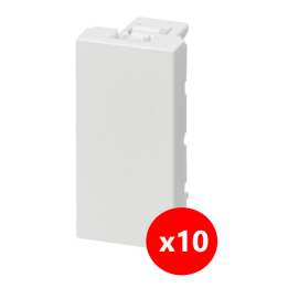 Legrand Mosaic - lot de 10 Obturateur 1 module - 077070x10