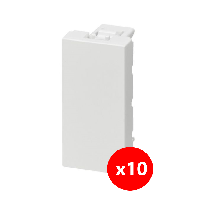Legrand Mosaic - lot de 10 Obturateur 1 module - 077070x10