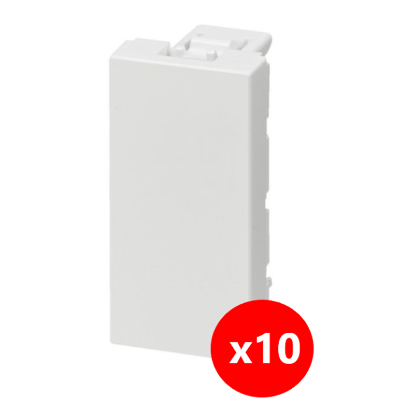 Legrand Mosaic - lot de 10 Obturateur 1 module - 077070x10