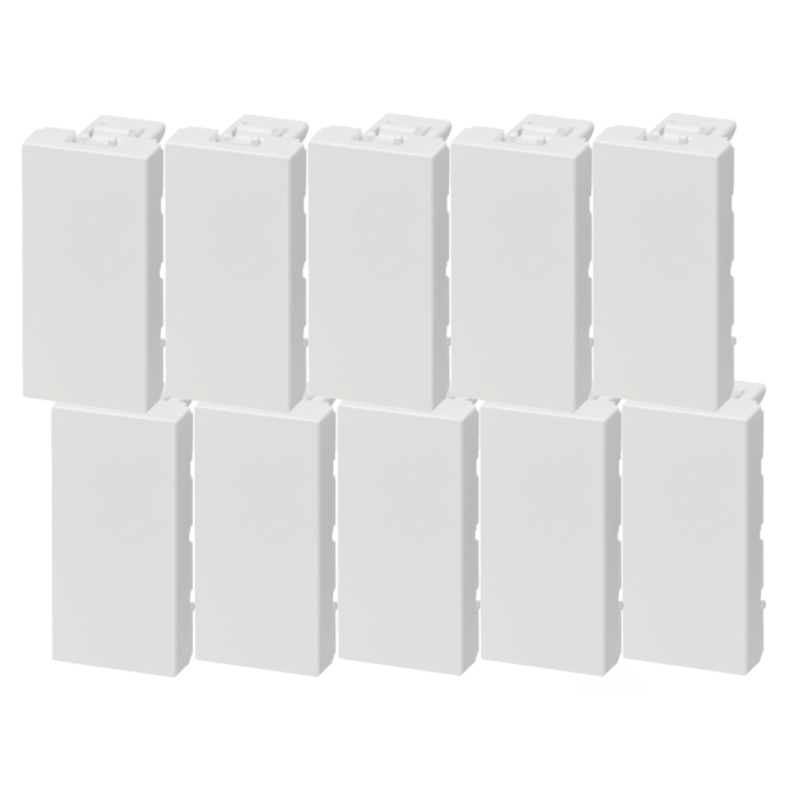 Legrand Mosaic - lot de 10 Obturateur 1 module - 077070x10
