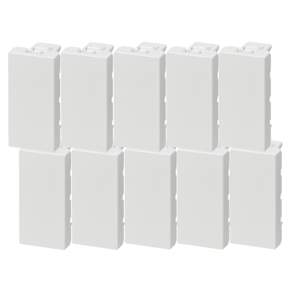 Legrand Mosaic - lot de 10 Obturateur 1 module - 077070x10