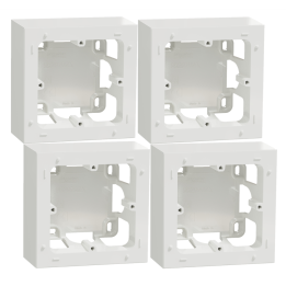 Schneider Odace - Lot de 4 x cadre saillie 1 poste - Réf : S520762x4