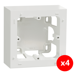 Schneider Odace - Lot de 4 x cadre saillie 1 poste - Réf : S520762x4