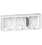 Legrand - Mosaic - Cadre saillie 3 postes - 3 x 2 modules - Horizontal - Blanc - réf : 080286