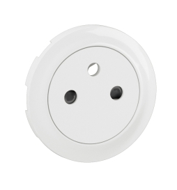 Legrand - Céliane 2024 - Prise électrique affleurante SANS PLAQUE blanc - 2P+T 16A - 1 poste - Réf : CX0111