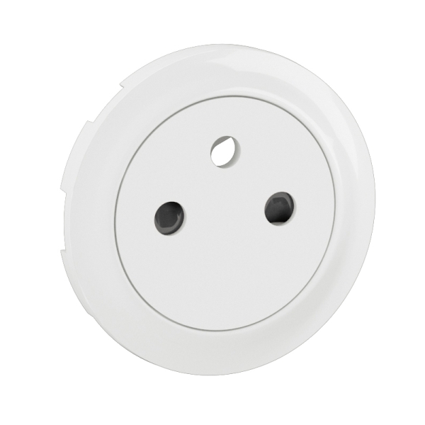 Legrand - Céliane 2024 - Prise électrique affleurante SANS PLAQUE blanc - 2P+T 16A - 1 poste - Réf : CX0111