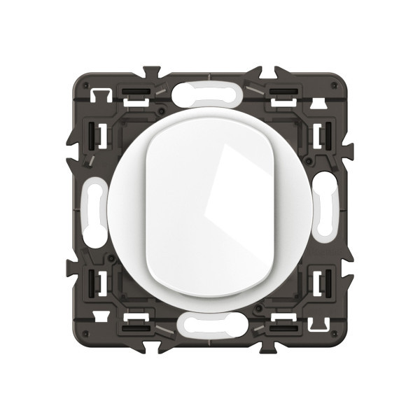 Legrand - Céliane 2024 - Bouton poussoir complet blanc - SANS PLAQUE - 1 poste - Réf : CX0031
