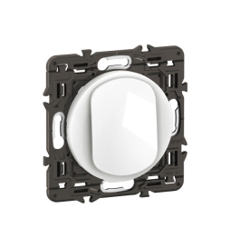 Legrand - Céliane 2024 - Bouton poussoir complet blanc - SANS PLAQUE - 1 poste - Réf : CX0031