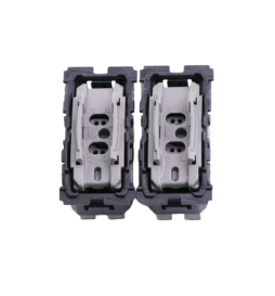 Legrand - Céliane 2024 - Double Interrupteur va-et-vient complet blanc - SANS PLAQUE - 1 poste - Réf : CX2001