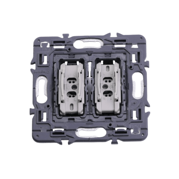 Legrand - Céliane 2024 - Double Interrupteur va-et-vient complet blanc - SANS PLAQUE - 1 poste - Réf : CX2001