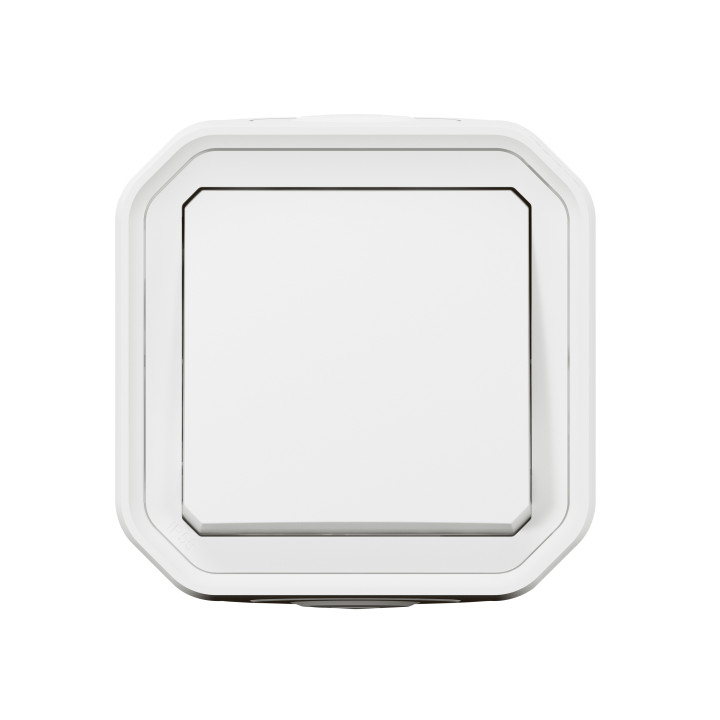 Legrand - Interrupteur / Va-et-vient étanche Plexo prêt à poser saillie - 10AX - 250V - IP55 - IK08 - Blanc - Réf : 069751L