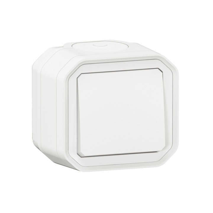Legrand - Interrupteur / Va-et-vient étanche Plexo prêt à poser saillie - 10AX - 250V - IP55 - IK08 - Blanc - Réf : 069751L