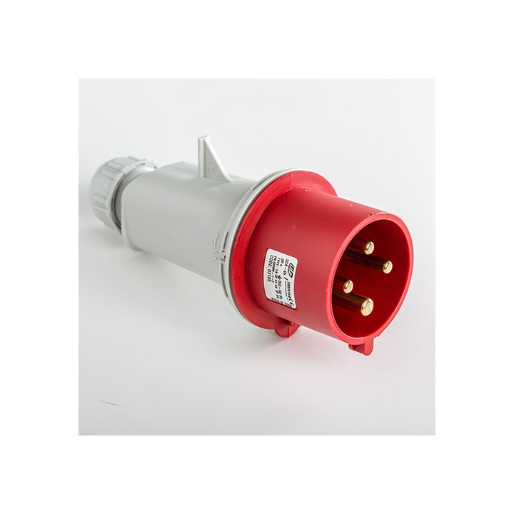 Digital - Fiche mâle 3P+T 32A - 380V - IP44 - Réf : 51314 (03105)