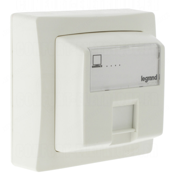 Legrand - Oteo - Prise RJ45 Cat.6 FTP 9 contacts - Blanc - Ref : 086047