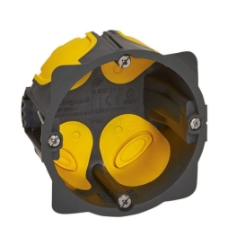 Legrand - Écobatibox - Boîte d'encastrement 1 poste - BBC - Profondeur 40mm - D.67mm - Réf : 080021L