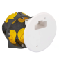 Legrand - LOT - Boîte d'encastrement 1 poste avec couvercle DCL - BBC - Profondeur 40mm - D.67mm - Réf : 080021L+53041