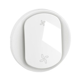 Legrand - Céliane 2024 - Enjoliveur pour interrupteur ou poussoir VMC - 2 vitesses - Blanc -  Réf : CB6001