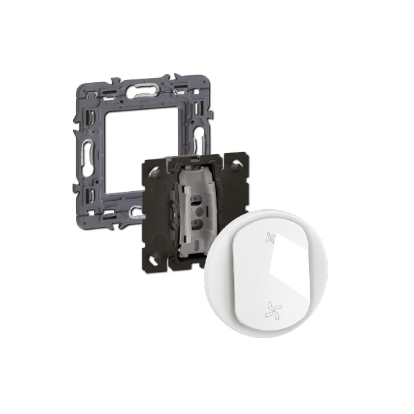 Legrand - Céliane 2024 - Poussoir VMC complet - Blanc - SANS PLAQUE - 1 poste - Réf : CX6031