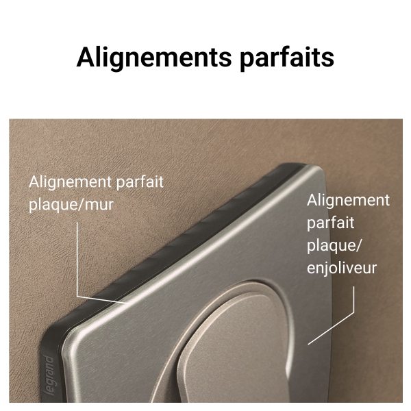 Legrand - Céliane 2024 - Plaque de finition Noir mat - 3 poste - Réf : CP0103