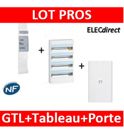 Legrand - Kit GTL 18M + tableau 72M + Porte blanche - 030067+401224+401234