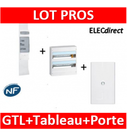 Legrand - Kit GTL 18M + tableau 36M + porte blanche - 030067+401222+401232