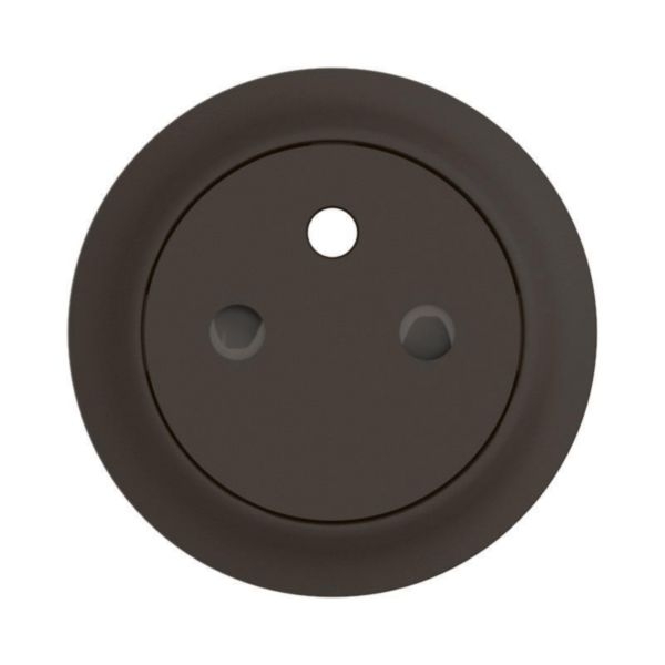 Legrand - Céliane 2024 - Enjoliveur pour prise de courant fort 2P+T - Surface Confort - Noir mat - Réf : CN0111