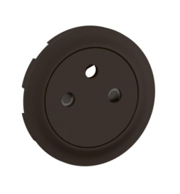Legrand - Céliane 2024 - Enjoliveur pour prise de courant fort 2P+T - Surface Confort - Noir mat - Réf : CN0111
