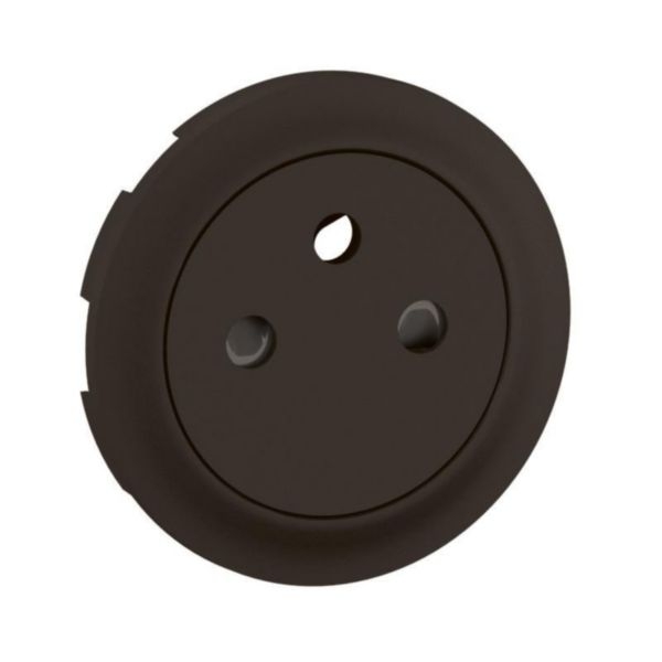 Legrand - Céliane 2024 - Enjoliveur pour prise de courant fort 2P+T - Surface Confort - Noir mat - Réf : CN0111