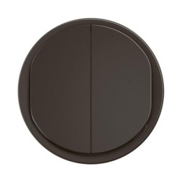 Legrand - Céliane 2024 - Enjoliveur pour double interrupteur ou va-et-vient - Noir - Réf : CN2001
