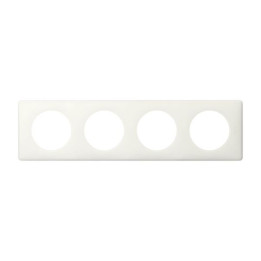 Legrand Céliane - Plaque quadruple Yesterday -  Blanc - Réf : 066634