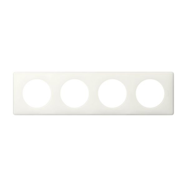 Legrand Céliane - Plaque quadruple Yesterday -  Blanc - Réf : 066634