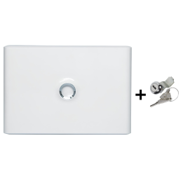 Legrand - Porte Blanche pour tableau DRIVIA - 18 Modules 1 Rangée + serrure - Réf. : 401231+401391