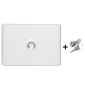 Legrand - Drivia - Porte Blanche + Serrure - 18 Modules - 1 Rangée - Ref. : 401231+401391