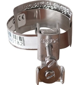 Eurohm - Collier d'équipotentialité - 12cm - D. 18 à 32mm - Réf : 70511