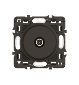 Legrand - Céliane 2024 - Prise TV simple mâle complet - Noir - SANS PLAQUE - 1 poste - Réf : CZ0382