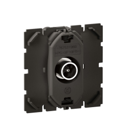 Legrand - Céliane 2024 - Prise TV simple mâle complet 1 poste - Noir - Réf : CE0382 + CP0101