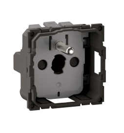 Legrand - Céliane 2024 - Prise électrique affleurante - SANS PLAQUE - Noir mat - 2P+T 16A - 1 poste - Réf : CZ0111