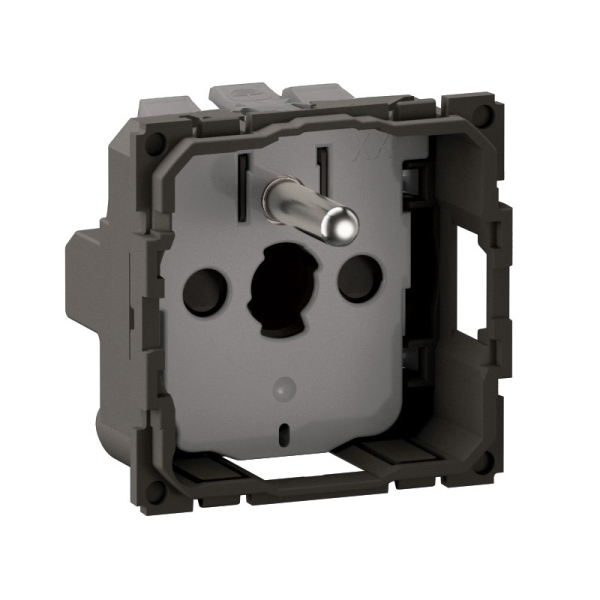 Legrand - Céliane 2024 - Prise électrique affleurante - SANS PLAQUE - Noir mat - 2P+T 16A - 1 poste - Réf : CZ0111