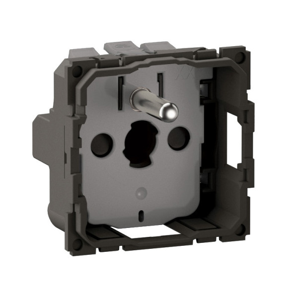 Legrand - Céliane 2024 - Prise électrique affleurante - SANS PLAQUE - Noir mat - 2P+T 16A - 1 poste - Réf : CZ0111