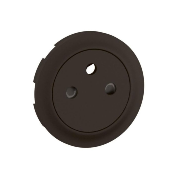 Legrand - Céliane 2024 - Prise électrique affleurante - SANS PLAQUE - Noir mat - 2P+T 16A - 1 poste - Réf : CZ0111