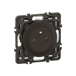 Legrand - Céliane 2024 - Prise électrique affleurante - SANS PLAQUE - Noir mat - 2P+T 16A - 1 poste - Réf : CZ0111