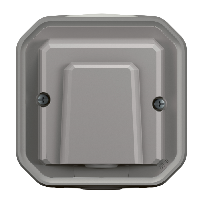 Legrand - Plexo L - Sortie de câble + Boîtier 1 poste - Saillie - Gris - Ref. : 069550L + 069651L