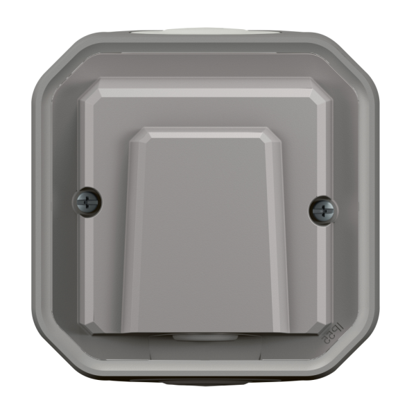 Legrand - Plexo L - Sortie de câble + Boîtier 1 poste - Saillie - Gris - Ref. : 069550L + 069651L