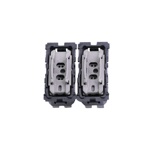 Legrand - Céliane 2024 - Double Interrupteur va-et-vient complet - Noir - SANS PLAQUE - 1 poste - Réf : CZ2001