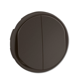 Legrand - Céliane 2024 - Double Interrupteur va-et-vient complet - Noir - 1 poste - Réf : CZ2001 + CP0101