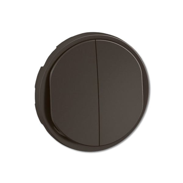 Legrand - Céliane 2024 - Double Interrupteur va-et-vient complet - Noir - 1 poste - Réf : CZ2001 + CP0101