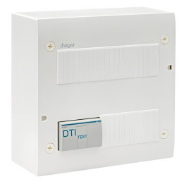 Hager - Coffret de communication éco - 8 x RJ45 Grade 2TV - Réf : TN306
